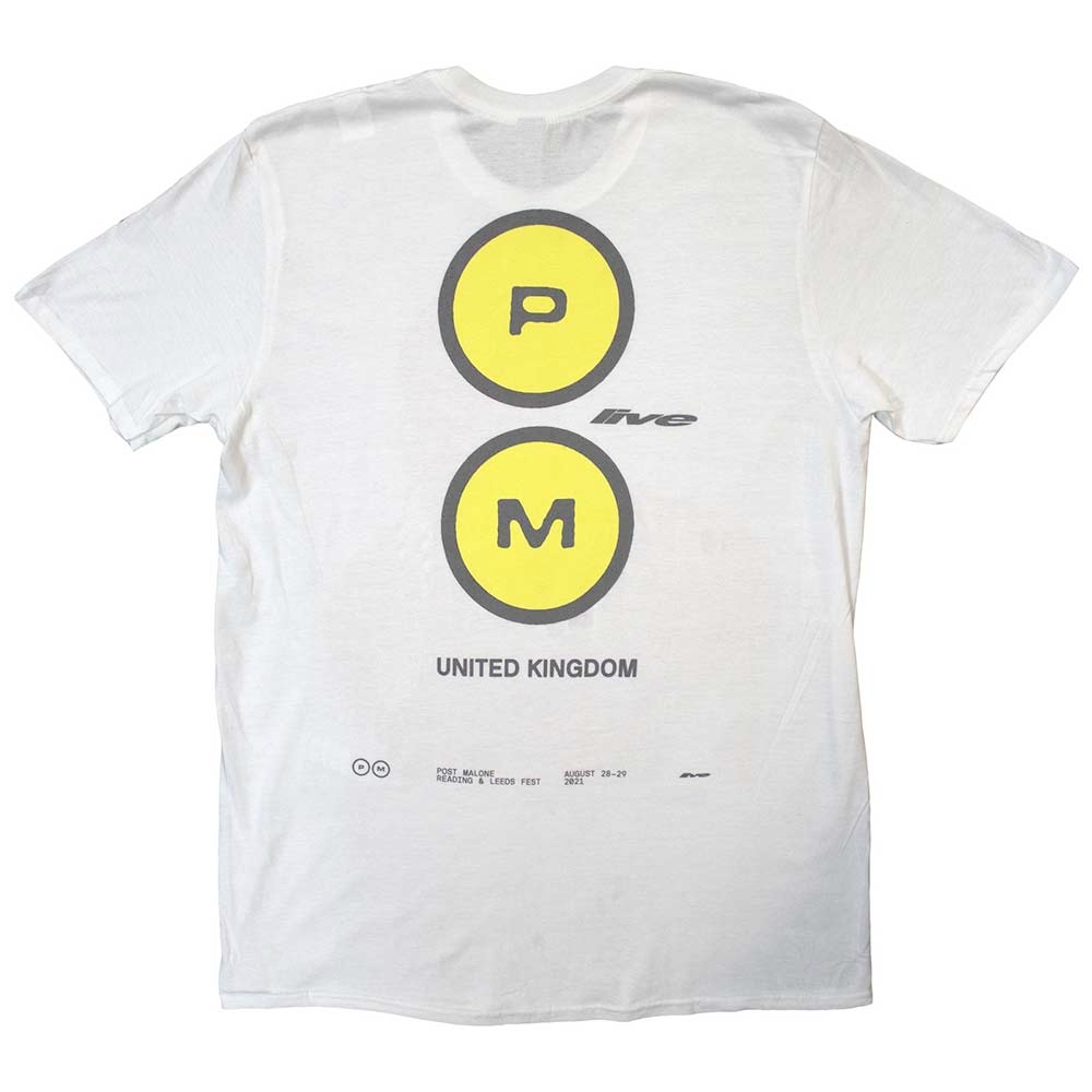 Post Malone - Red Photo Live Tshirt Homme - Blanc